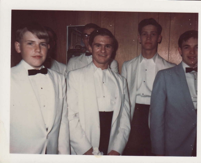 Junior Prom, 1967, Dennis Johnson, George Bowman, Mark Smith, Kevin Cherry, Rick Egert